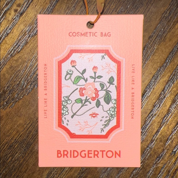 Bridgerton Floral Cosmetic Bag NWT - Picture 3 of 5